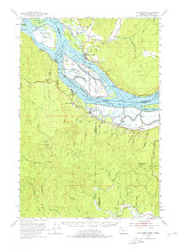 Cathlamet 1953 topographic map thumbnail