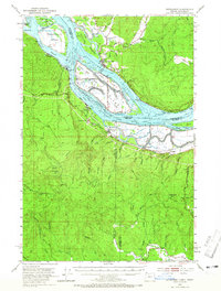Cathlamet 1953 topographic map thumbnail