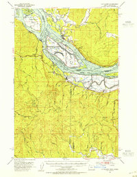 Cathlamet 1953 topographic map thumbnail