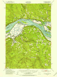 Clatskanie 1952 topographic map thumbnail