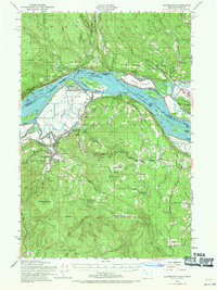 Clatskanie 1952 topographic map thumbnail