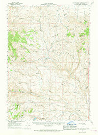 Clover Creek Ranch 1966 topographic map thumbnail