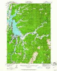 Coos Bay 1942 topographic map thumbnail