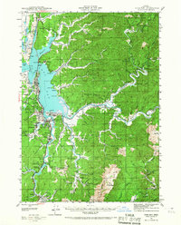 Coos Bay 1942 topographic map thumbnail