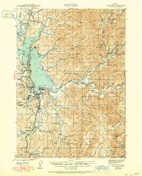 Coos Bay 1945 topographic map thumbnail