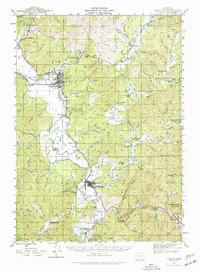 Coquille 1942 topographic map thumbnail