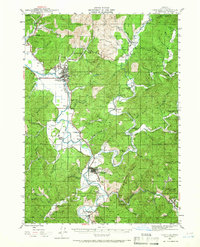 Coquille 1942 topographic map thumbnail