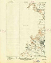 Corvallis 1921 topographic map thumbnail
