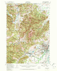 Corvallis 1956 topographic map thumbnail