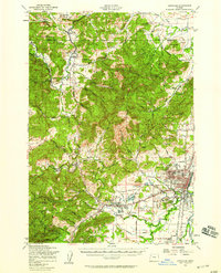 Corvallis 1956 topographic map thumbnail
