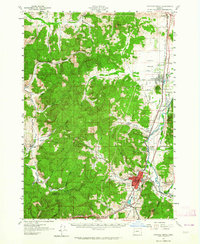 Cottage Grove 1957 topographic map thumbnail