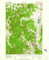 Cottage Grove 1957 topographic map thumbnail