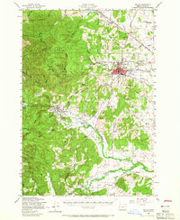 Dallas 1957 topographic map preview