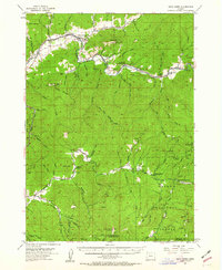 Days Creek 1954 topographic map preview