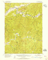 Days Creek 1954 topographic map preview
