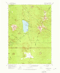 Diamond Lake 1956 topographic map thumbnail