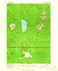 Diamond Lake 1956 topographic map thumbnail