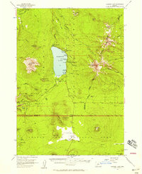Diamond Lake 1956 topographic map thumbnail