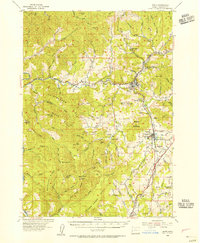 Drain 1954 topographic map thumbnail