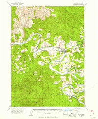 Elkton 1955 topographic map thumbnail