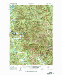 Euchre Mtn 1957 topographic map thumbnail