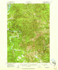 Euchre Mtn 1957 topographic map thumbnail