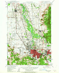 Eugene 1946 topographic map thumbnail