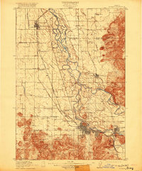 Eugene 1910 topographic map thumbnail