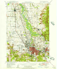 Eugene 1946 topographic map thumbnail