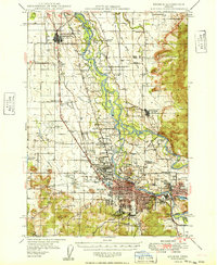 Eugene 1949 topographic map thumbnail