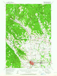 Forest Grove 1956 topographic map thumbnail