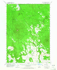 Fuego Mountain 1960 topographic map thumbnail