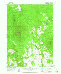 Fuego Mountain 1960 topographic map thumbnail