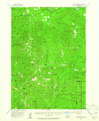 Garwood Butte 1956 topographic map thumbnail