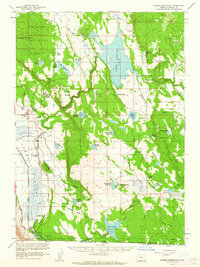 Gerber Reservoir 1960 topographic map thumbnail