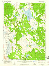 Gerber Reservoir 1960 topographic map thumbnail