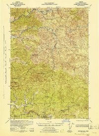 Ginger Peak 1942 topographic map thumbnail