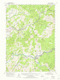 Glide 1954 topographic map thumbnail