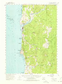 Gold Beach 1954 topographic map thumbnail