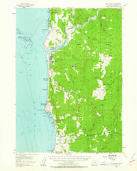 Gold Beach 1954 topographic map thumbnail
