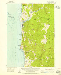 Gold Beach 1954 topographic map thumbnail