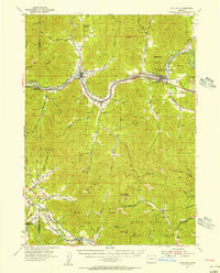 Gold Hill 1954 topographic map thumbnail