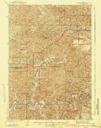 Goodwin Peak 1943 topographic map thumbnail