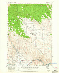 Halfway 1957 topographic map thumbnail