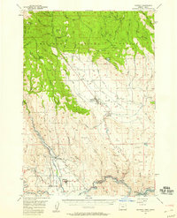 Halfway 1957 topographic map thumbnail