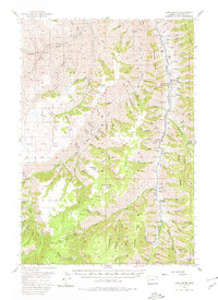 Harl Butte 1954 topographic map thumbnail