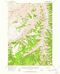 Harl Butte 1954 topographic map thumbnail