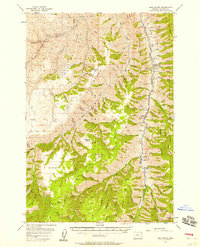 Harl Butte 1954 topographic map thumbnail