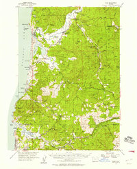 Hebo 1955 topographic map thumbnail