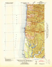 Heceta Head 1942 topographic map thumbnail